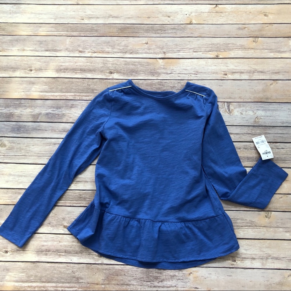 NWT Girls Oshkosh Blue Top